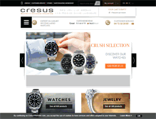 Tablet Screenshot of cresuswatches.com